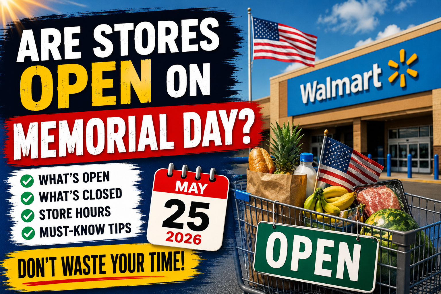 Are Stores Open on Memorial Day
