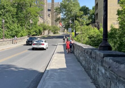 Entrance to Cornell University's West Campus in Ithaca, New York.
