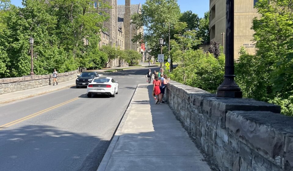 Entrance to Cornell University's West Campus in Ithaca, New York.