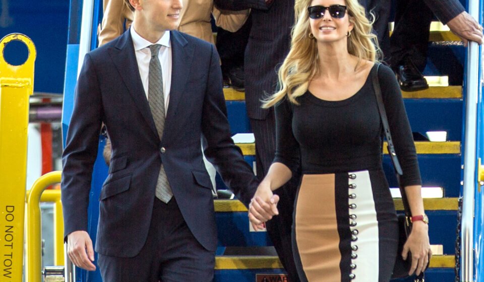 Ivanka Trump and Jared Kushner at the Boeing 787-10 rollout ceremony in North Charleston, South Carolina