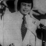 Rev. Jim Bakker photographed in 1975 during his years co-hosting The PTL Club