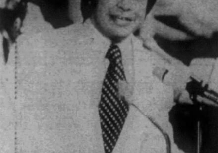 Rev. Jim Bakker photographed in 1975 during his years co-hosting The PTL Club