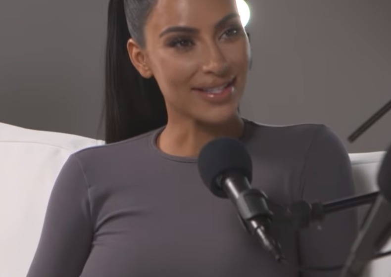 Kim Kardashian at the Pretty Big Deal podcast in 2018