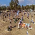 Memorial site at the Nova music festival grounds near Kibbutz Re'im, Israel
