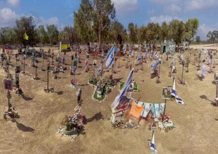 Memorial site at the Nova music festival grounds near Kibbutz Re'im, Israel
