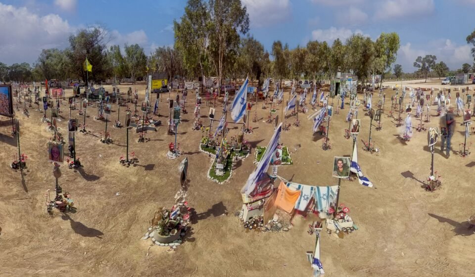 Memorial site at the Nova music festival grounds near Kibbutz Re'im, Israel