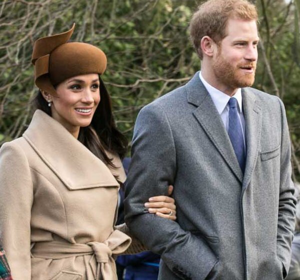 Prince Harry and Meghan Markle at Sandringham, Christmas 2017