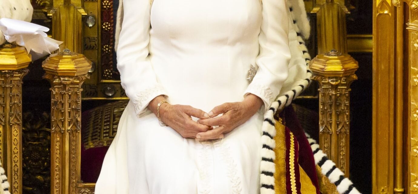 Queen Camilla enthroned in the House of Lords