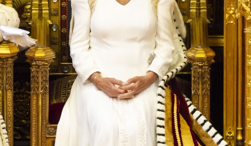 Queen Camilla enthroned in the House of Lords