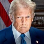 Official 2025 presidential portrait of President Donald Trump